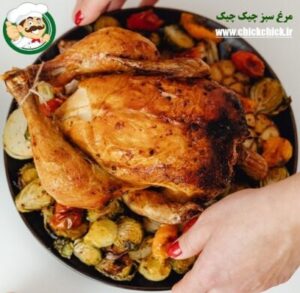 مرغ سبز بریان